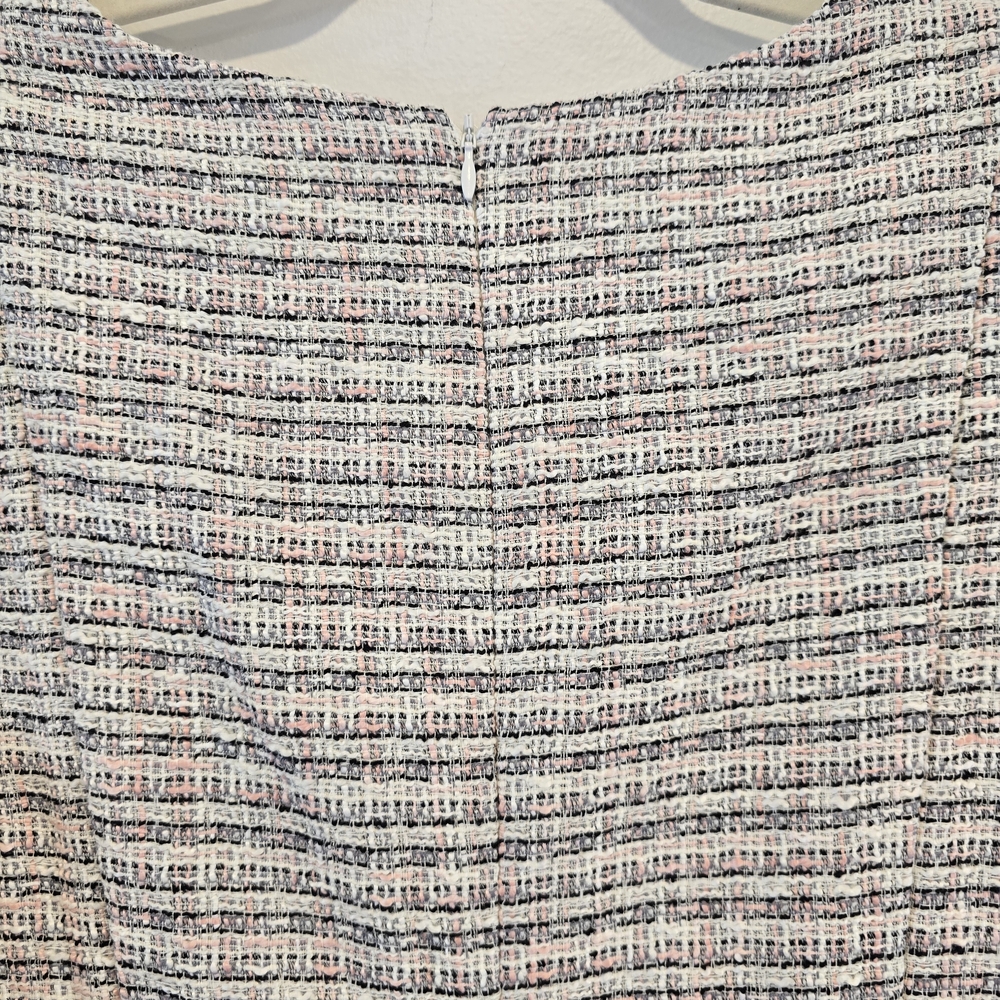 Eliza J Cap Sleeve Bouclé A-Line Dress Size 16 Nwt - Picture 12 of 15